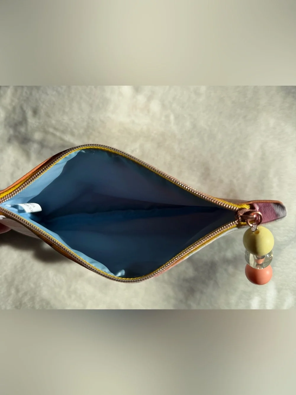 Pastel Swirl Zip makeup bag Ipsy